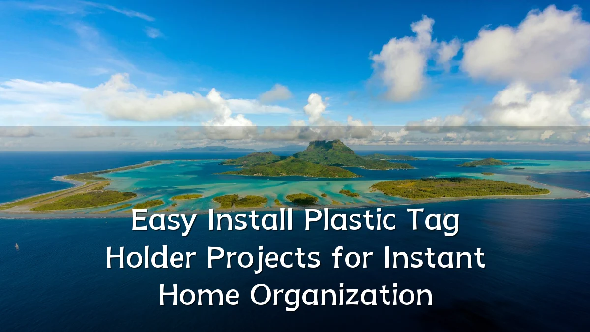 Easy Install Plastic Tag Holder Projects for Instant Home Organization
