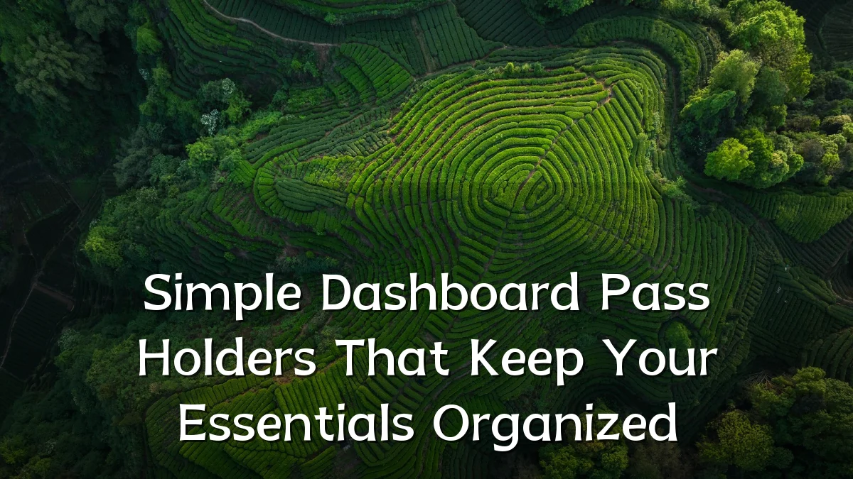 Simple Dashboard Pass Holders That Keep Your Essentials Organized