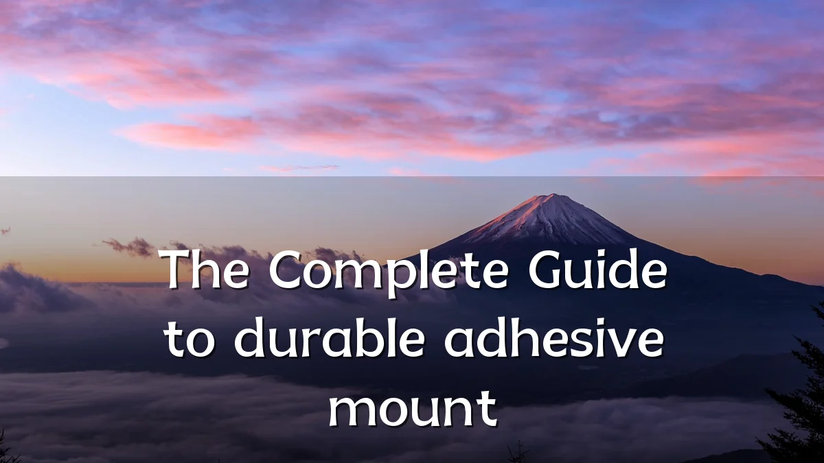 The Complete Guide to durable adhesive mount